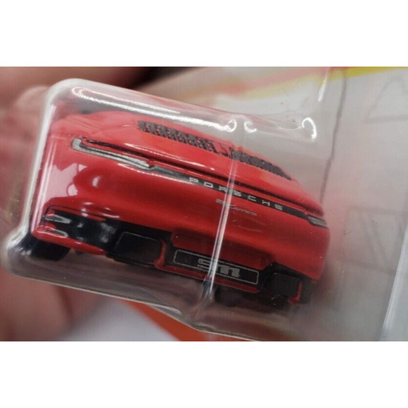Matchbox Porsche 911 Carrera Cabriolet Red W/ Bronze 10 Spoke Wheels SHORT CARD - Picture 7 of 8
